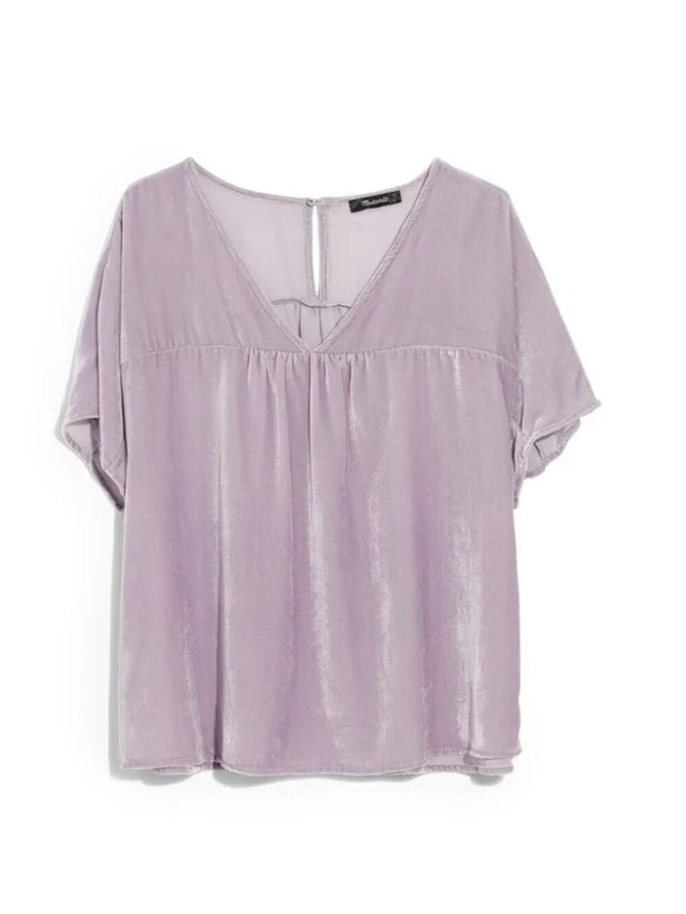 Madewell Rhyme Velvet Top In Thistle sz S